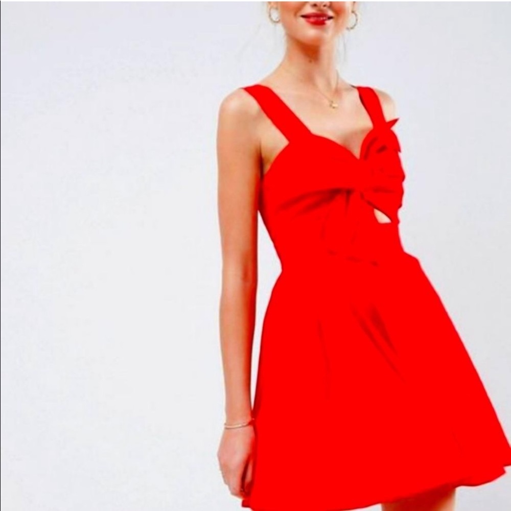 ASOS Cut Out Red Dress